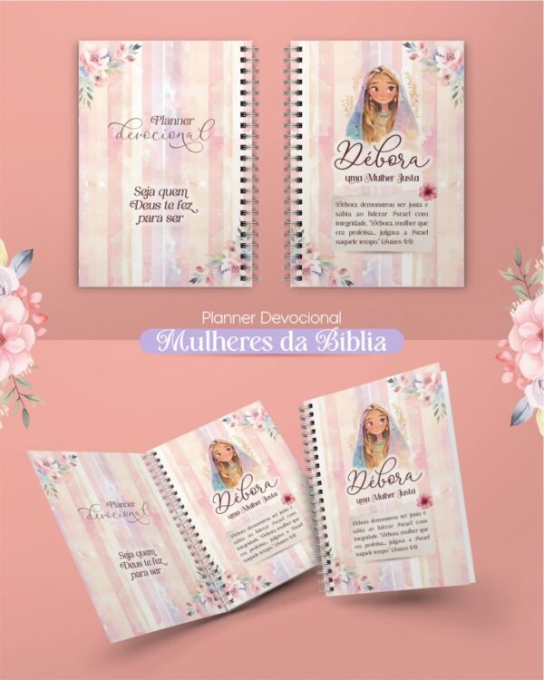 Kit Digital Devocional Forte & Corajosa Bloquinho + Planner