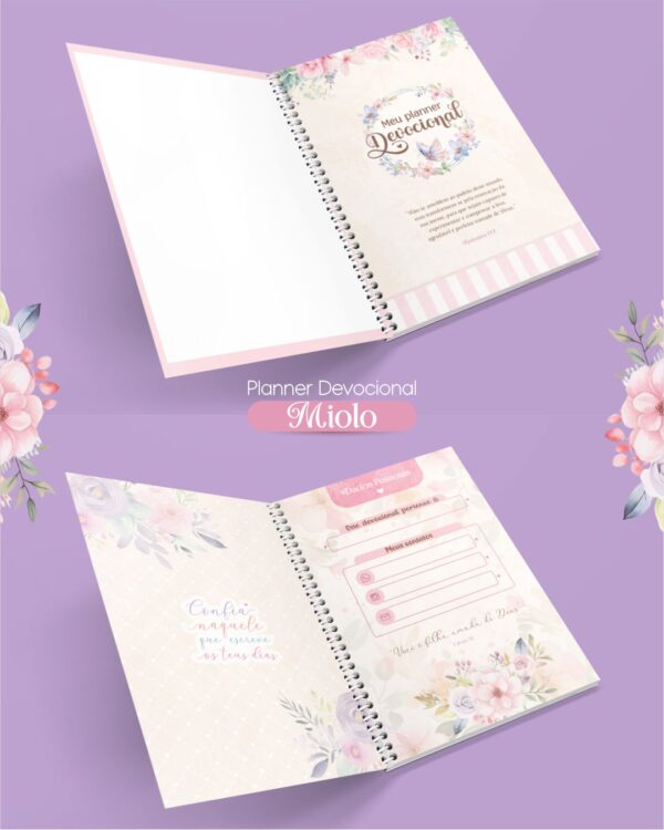 Kit Digital Devocional Forte & Corajosa Bloquinho + Planner