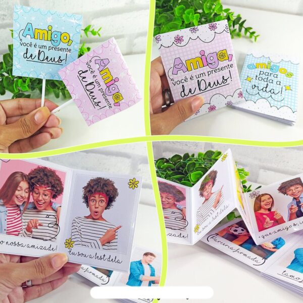 Kit Digital Dia Amigo Amizade Papelaria Personalizados Mimos