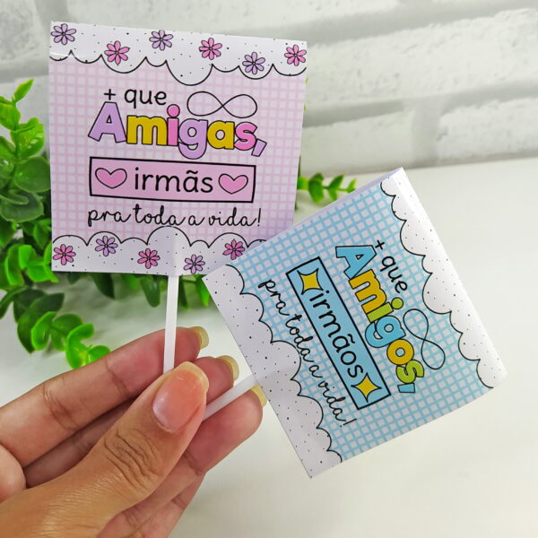 Kit Digital Dia Amigo Amizade Papelaria Personalizados Mimos