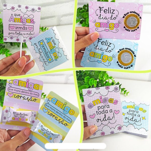 Kit Digital Dia Amigo Amizade Papelaria Personalizados Mimos