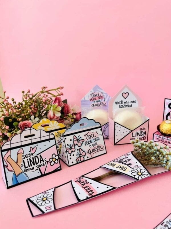 Kit Digital Dia Da Mulher 2023 Brindes Mimos Personalizados