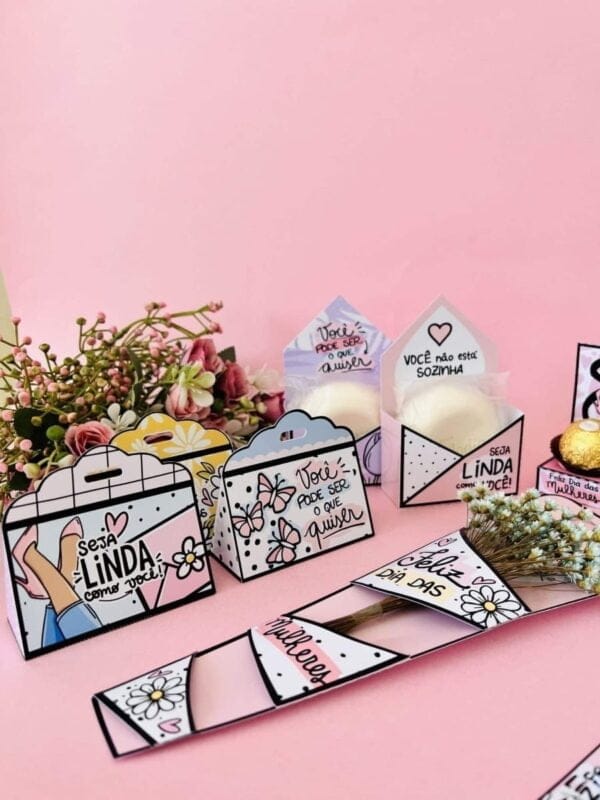 Kit Digital Dia Da Mulher 2023 Brindes Mimos Personalizados