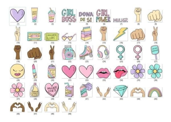 Kit Digital Dia Da Mulher Encadernação Mimos Personalizados