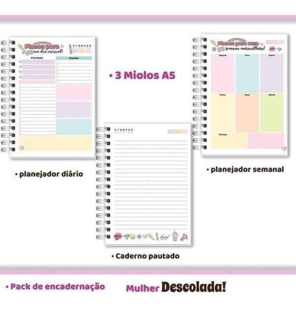 Kit Digital Dia Da Mulher Encadernação Mimos Personalizados
