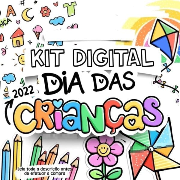 Kit Digital Dia Das Crianças Arquivo Completo Ilustrações