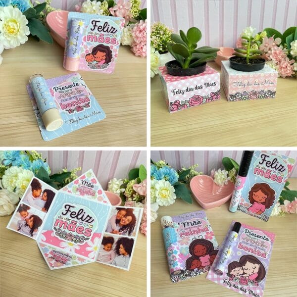 Kit Digital Dia Das Mães Corte E Montagem Personalizados