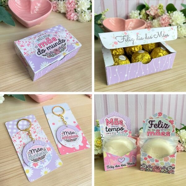 Kit Digital Dia Das Mães Corte E Montagem Personalizados