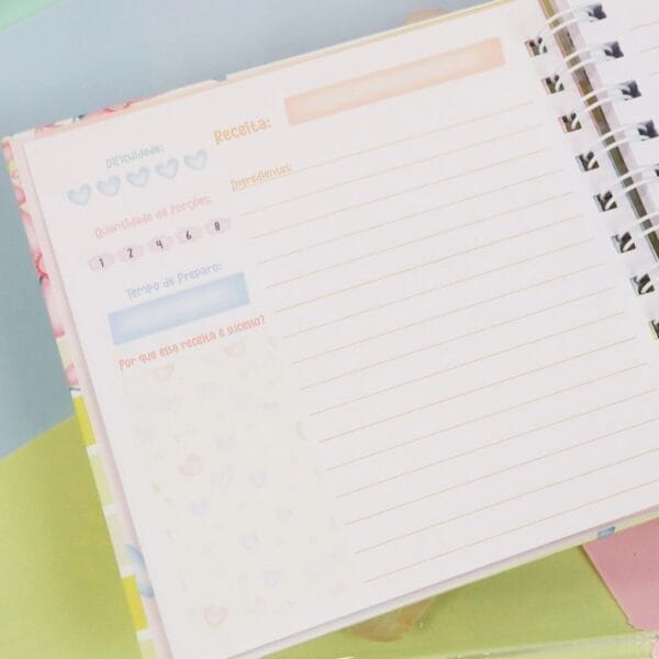 Kit Digital Dia Das Mães + Encadernação Caderno Receitas