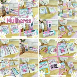 Kit Digital Dia Das Mulheres + Arquivo Corte Silhouette 14 Kit Digital Dia Das Mulheres + Arquivo Corte Silhouette