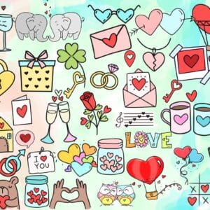 Kit Digital Dia Dos Namorados Frases Png Romântica Amor Love
