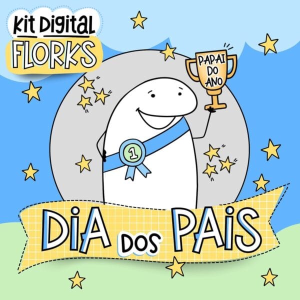 Kit Digital Dia Dos Pais Flork Frases Engraçadas Sublimação