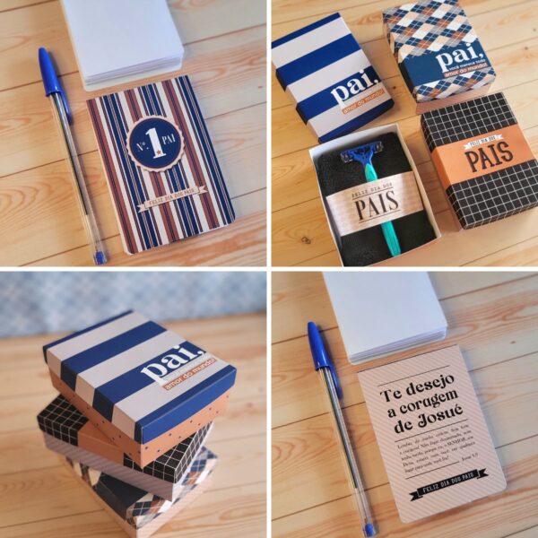 Kit Digital Dia dos Pais Mimos Personalizados Caixas Sacola - Imagem 7