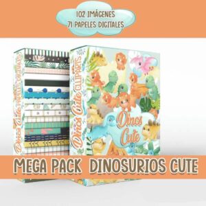 kit digital dino cute arquivo digital papelaria digital