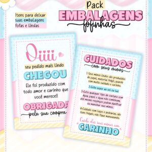 kit digital embalagens fofinhas arquivo digital lindas tags