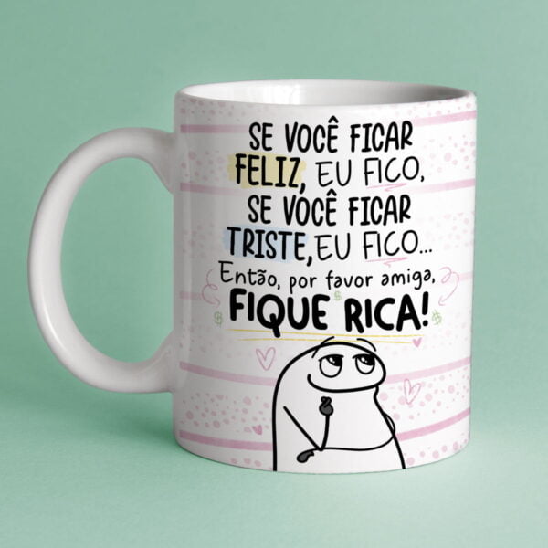 Kit Digital Flork Amigas Frases Engraçadas Sublimação Caneca