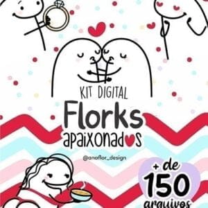 Kit Digital Florks Apaixonados Dia Dos Namorados Png Frases