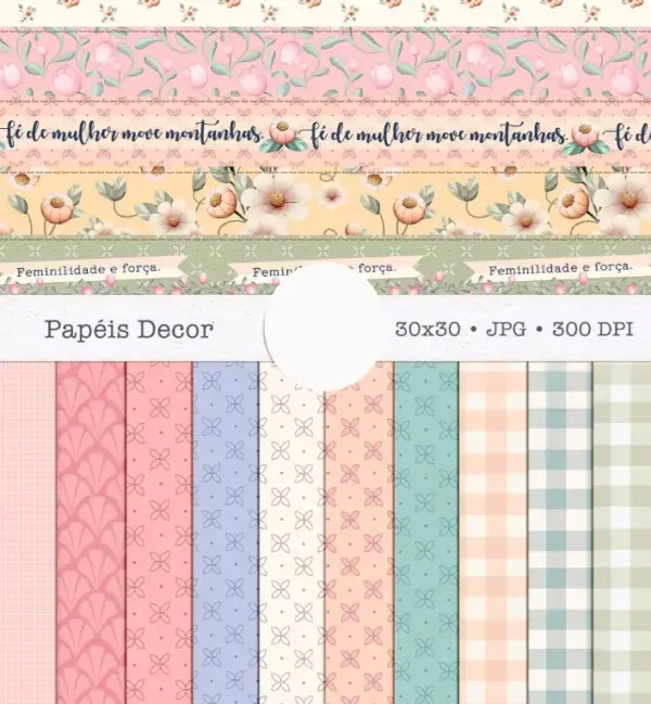 Kit Digital Frases Menina Png Para Papelaria Personalizada 2