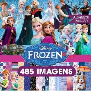 Kit Digital Frozen Princesa Elsa Personalizados Em Png