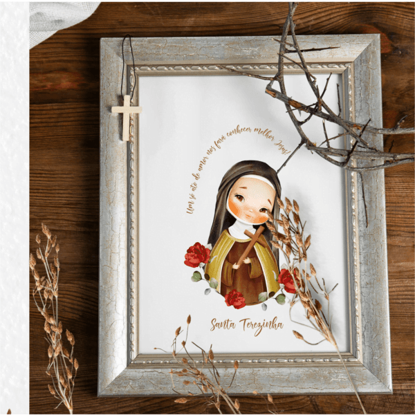 Kit Digital Ilustrações Aquareladas Santa Terezinha Imagens