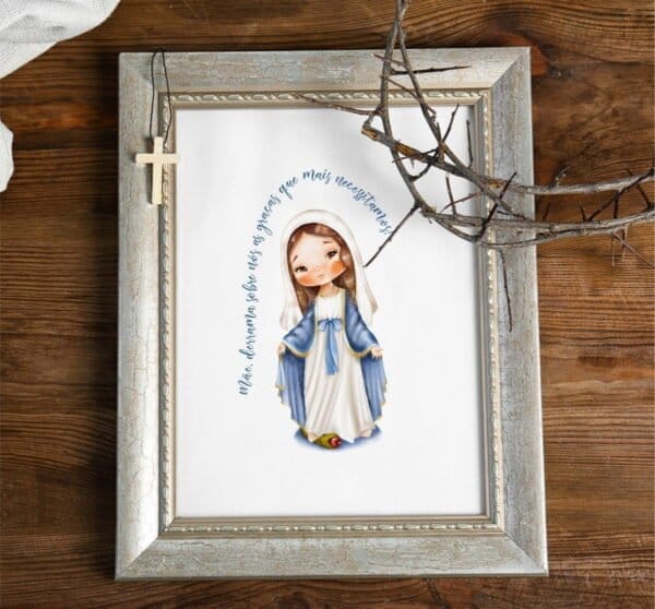 Kit Digital Ilustrações Nossa Senhora Das Graças Imagens Png