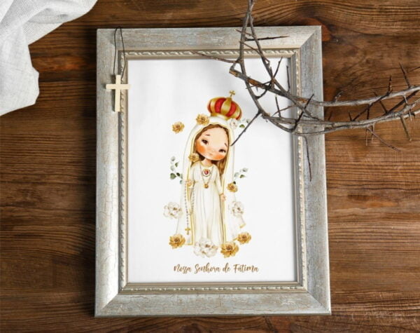 Kit Digital Ilustracoes Nossa Senhora De Fatima Santinhos 2