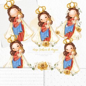 Kit Digital Ilustracoes Nossa Senhora De Nazare Imagens Png 7