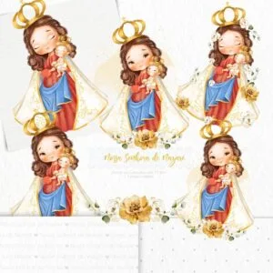 Kit Digital Ilustracoes Nossa Senhora De Nazare Imagens Png 7