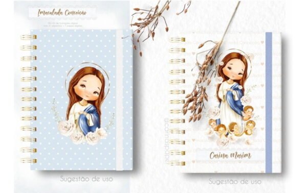 Kit Digital Imaculada Conceicao Santinhos P Personalizados 3