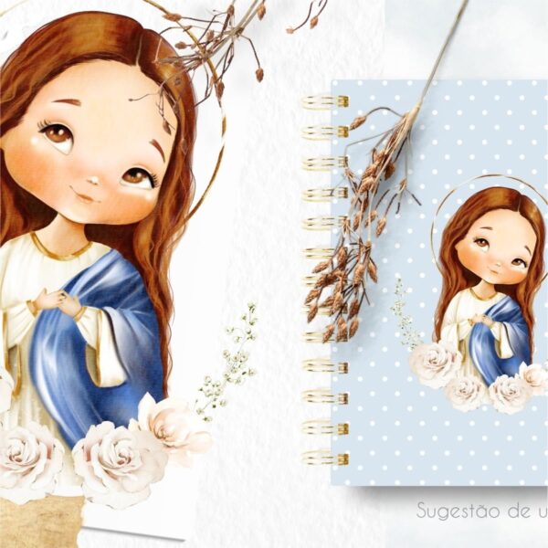 Kit Digital Imaculada Conceicao Santinhos P Personalizados 5