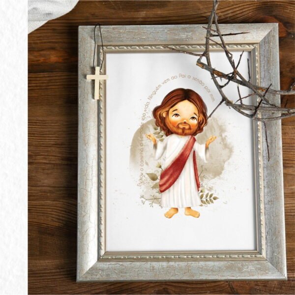 Kit Digital Jesus Cristo Santinhos Personalizados Papelaria 3