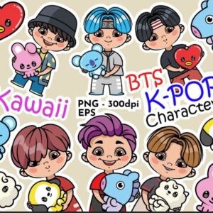 kit digital kpop bts kawai kit digital kpop bts kawai