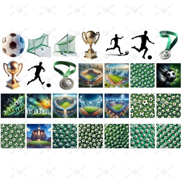 Kit Digital Mascotes Futebol 3d Cute Fofo Ilustracoes Png