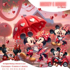 Kit Digital Mickey E Minnie Png Imagens Dia Dos Namorados 2