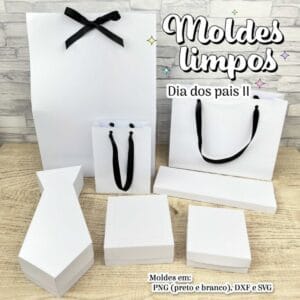 kit digital moldes limpos part 2 arquivo digital caixinhas