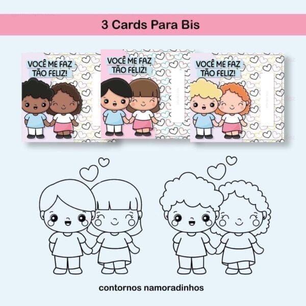 Kit Digital Namorados Pack Ilustrações Cliparts Png Frases
