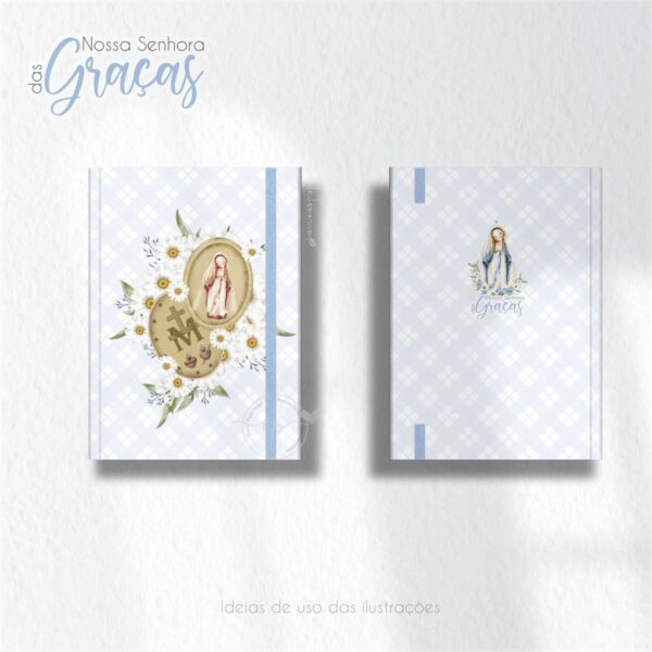 Kit Digital Nossa Senhora das Graças V2 Ilustrações Fofas