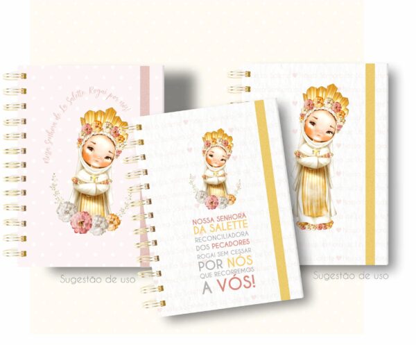 Kit Digital Nossa Senhora de La Salette Santinhos Aquarelado