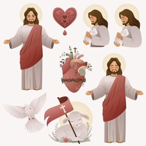 Kit Digital Páscoa Cristã Ele Vive Cristo Scrapbook Imprimir