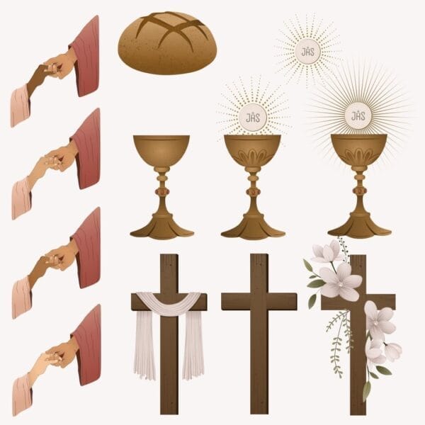 Kit Digital Páscoa Cristã Ele Vive Cristo Scrapbook Imprimir