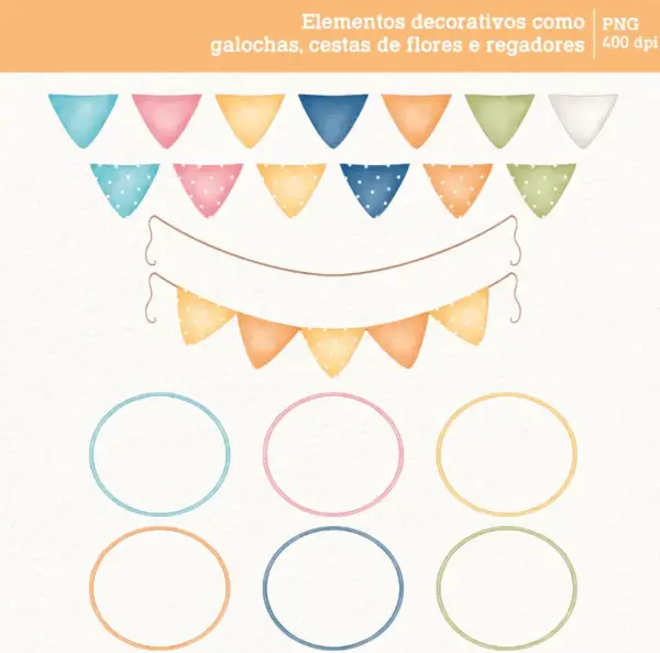 Kit Digital Patinhos Aquarela Png Personalizados Papercraft 2