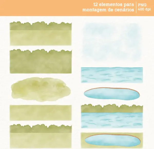 Kit Digital Patinhos Aquarela Png Personalizados Papercraft 9