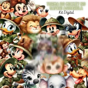 Kit Digital Png Turma Do Mickey Safari Projetos Criativos