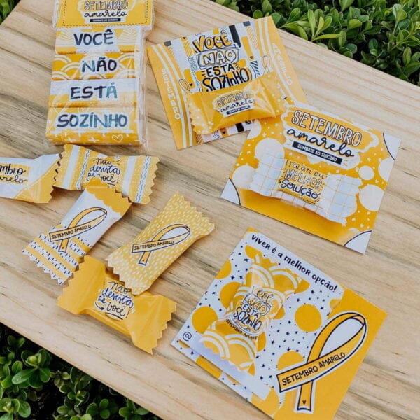 Kit Digital Setembro Amarelo Frases Balinhas Ilustrações - Imagem 3