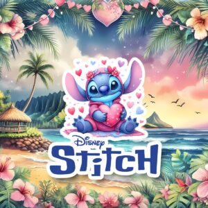 Kit Digital Stitch Namorados Fofos Ilustrações Png Sem Fundo