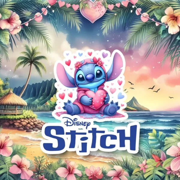 Kit Digital Stitch Namorados Fofos Ilustrações Png Sem Fundo