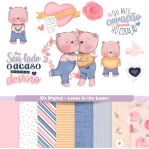 Kit Digital Ursinhos Dia Dos Namorados Para Personalizados