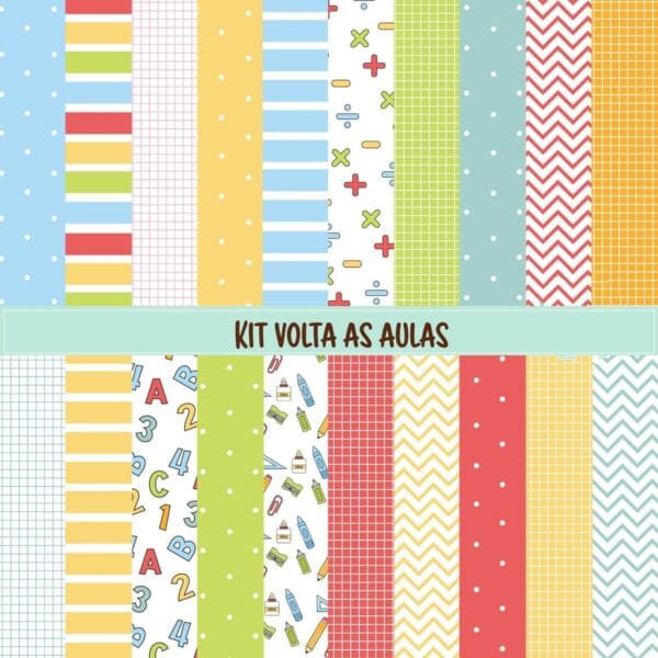 Kit Digital Volta As Aulas Material Escolar + Bonequinhos