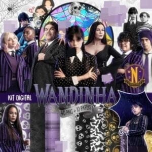 Kit Digital Wandinha Addams Jenna Ortega Para Imprimir