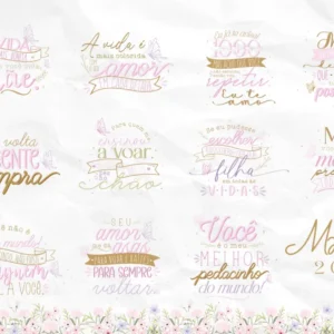 Kit DIY para Sublimação e Papelaria Dia das Mães